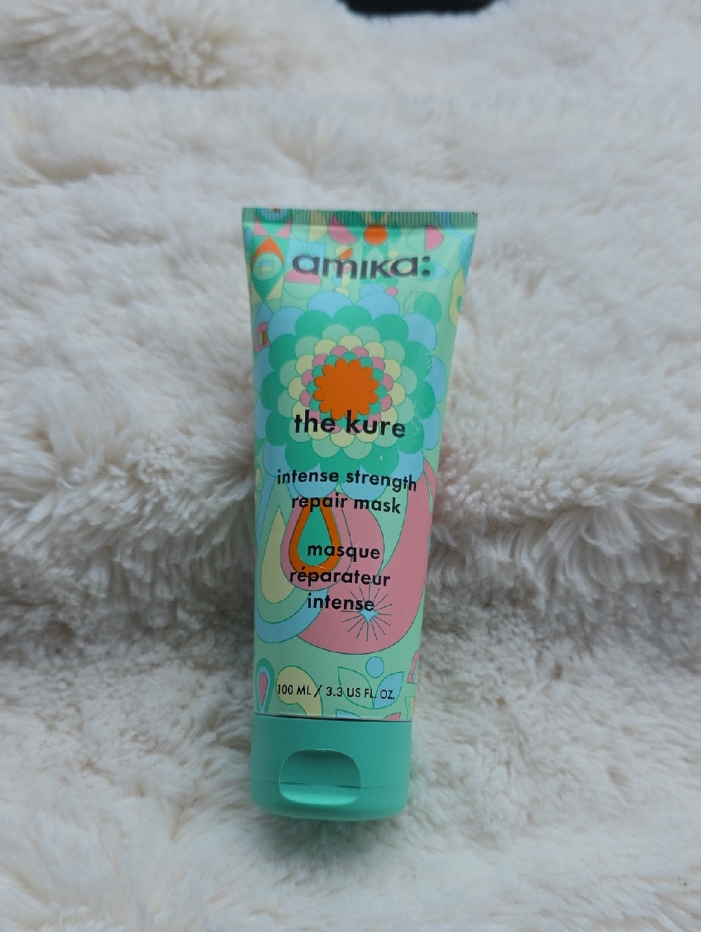 amika The Kure Intense Strength Repair Mask - Mint & Multicolor